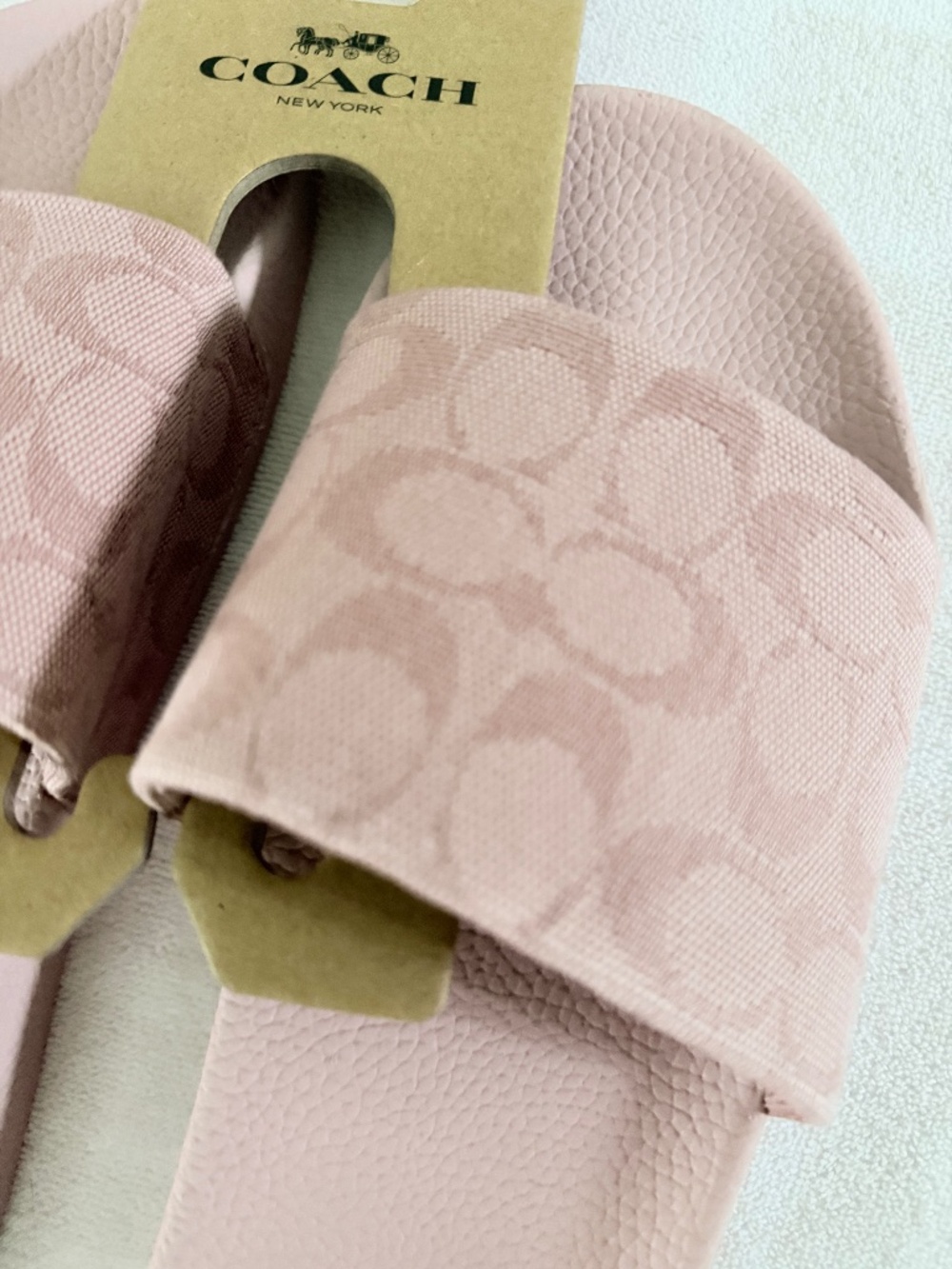 NWT Coach Udele Sport Slide In Signature Jacquard Canvas Size 11